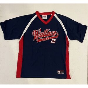 Vintage NASCAR Rusty Wallace Racing‎ #2 Jersey Shirt Mens Large By Chase